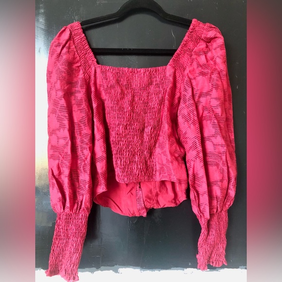 Anthropologie Romantic Puff Sleeve Blouse - Picture 4 of 5